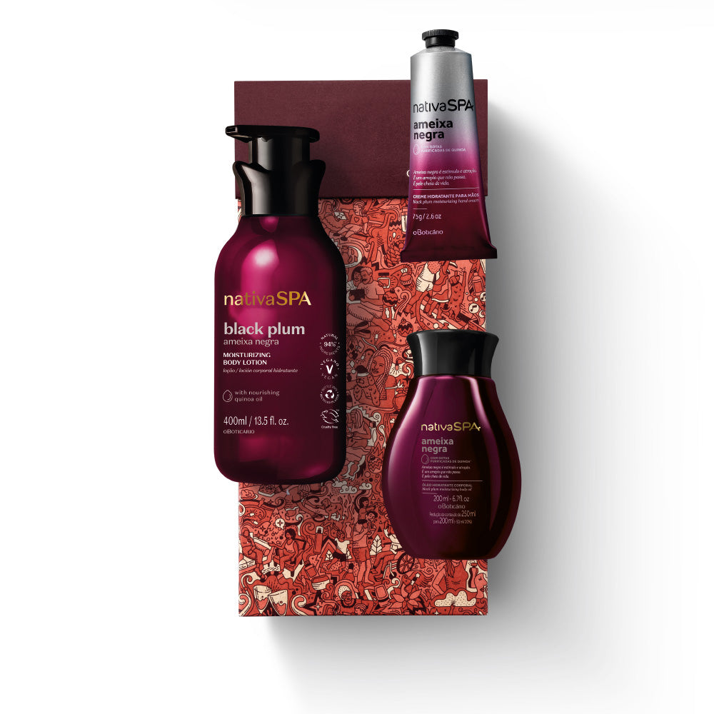 Coffret Presente de Natal Nativa SPA Ameixa Negra