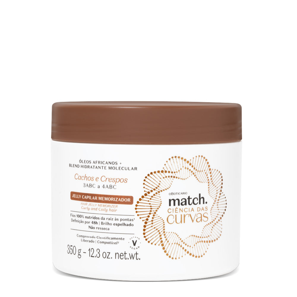 Jelly Capilar Memorizador Match Ciência das Curvas, 350g