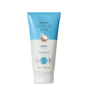 Creme Esfoliante Corporal Cuide-se Bem Feira Coco, 150ml