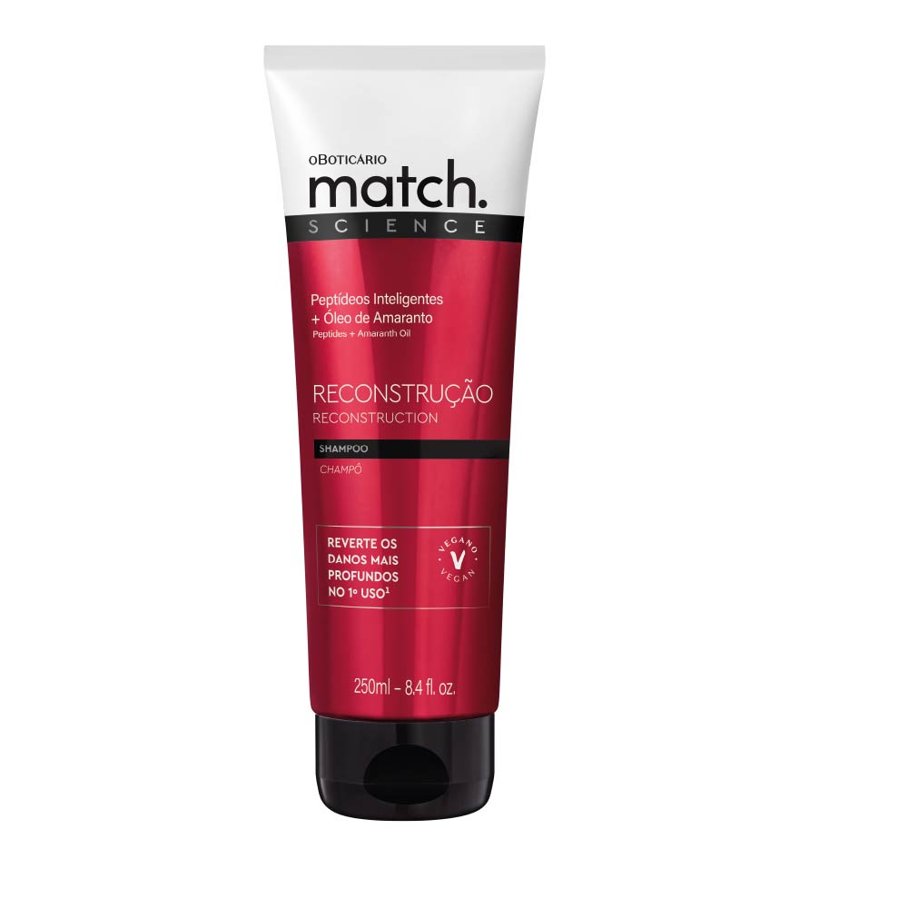 Shampoo Match Science Reconstrução, 250ml