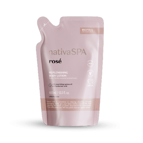 Refil Loção Hidratante Coporal Nativa Spa Rosé, 400ml